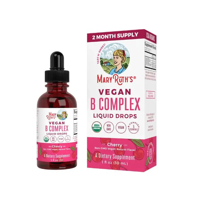 Mary Ruth B Complex Drops, Cherry, Org, 1 oz Pack 144 Size 24 mo