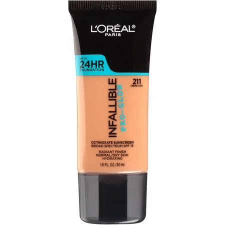 L'OREAL COSMETICS Infallible Pro-Glow Fdtn : CREME CAFE Pack 36