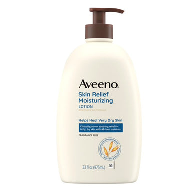 Aveeno Skin Relief Moisturizing Lotion for Very Dry Skin Fragrance Free Pack 6 Size 33oz