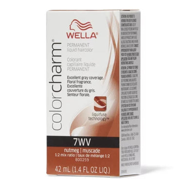 Wella Hair Color Permanent Liquid 7WV Nutmeg 1.4oz Pack 36