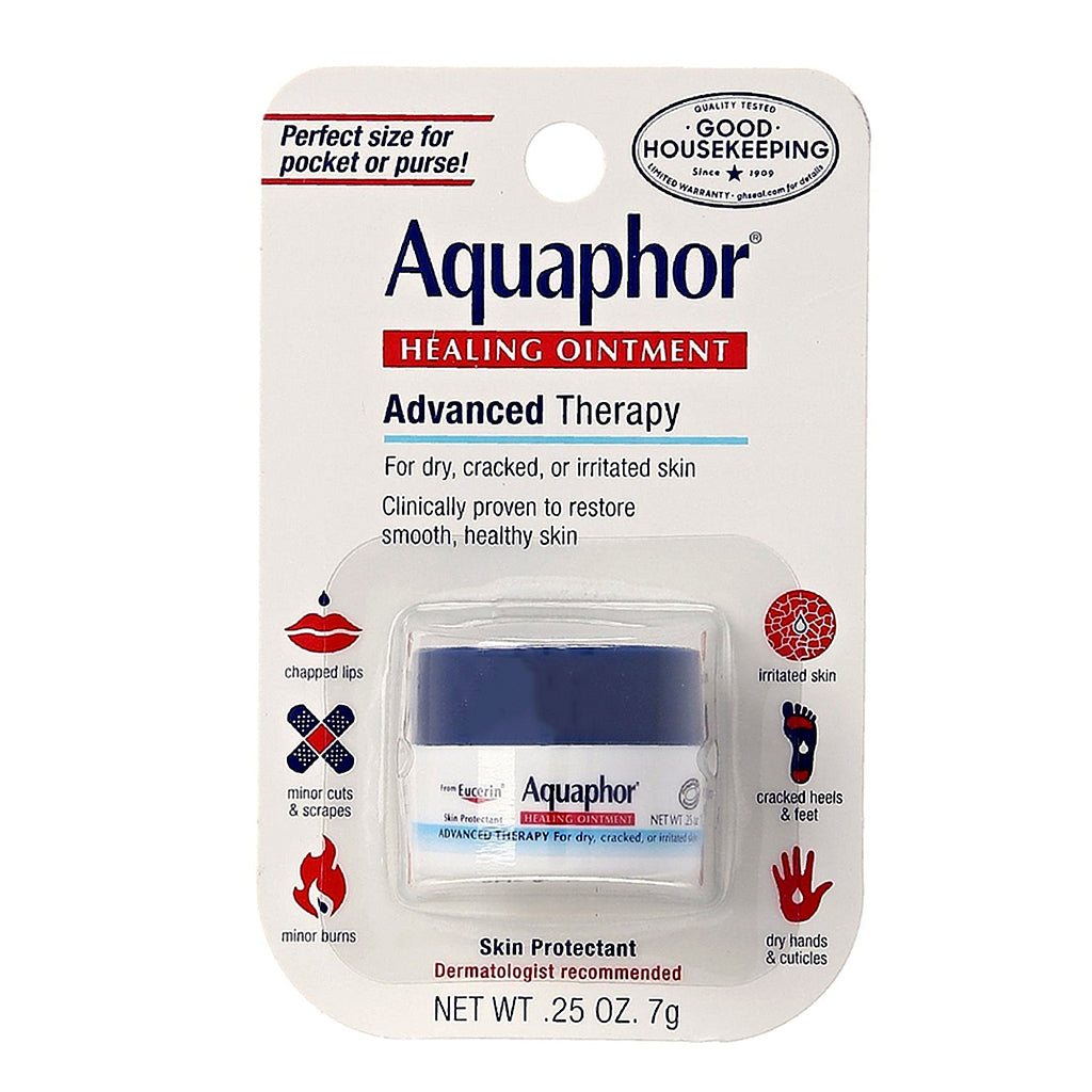 Aquaphor Healing Ointment Mini Jar Carded Pack 8/6's Size 0.25oz