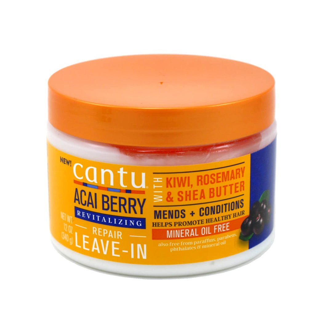 Cantu Acai Berry Leave-In Repair Cream - Revitalize & Nourish 12oz 