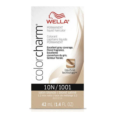 Wella Hair Color Permanent Liquid 1001 10N Satin Blonde 1.4oz Pack 36