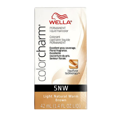 Wella Hair Color Permanent Liquid 5NW Light Natural Warm Blonde 1.4oz Pack 36