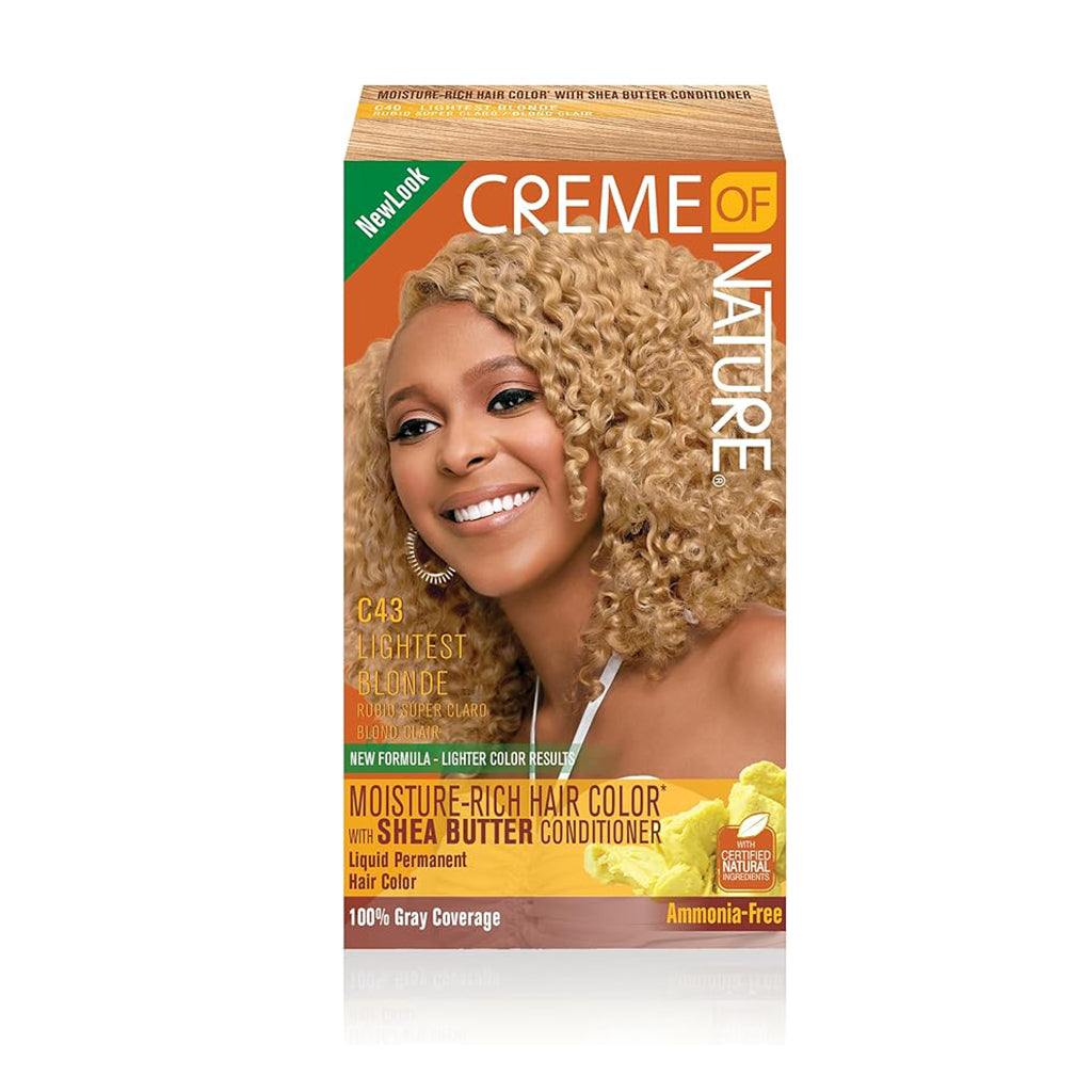 Creme of Nature Moisture Rich Hair Color Lightest Blonde C43 Pack 12