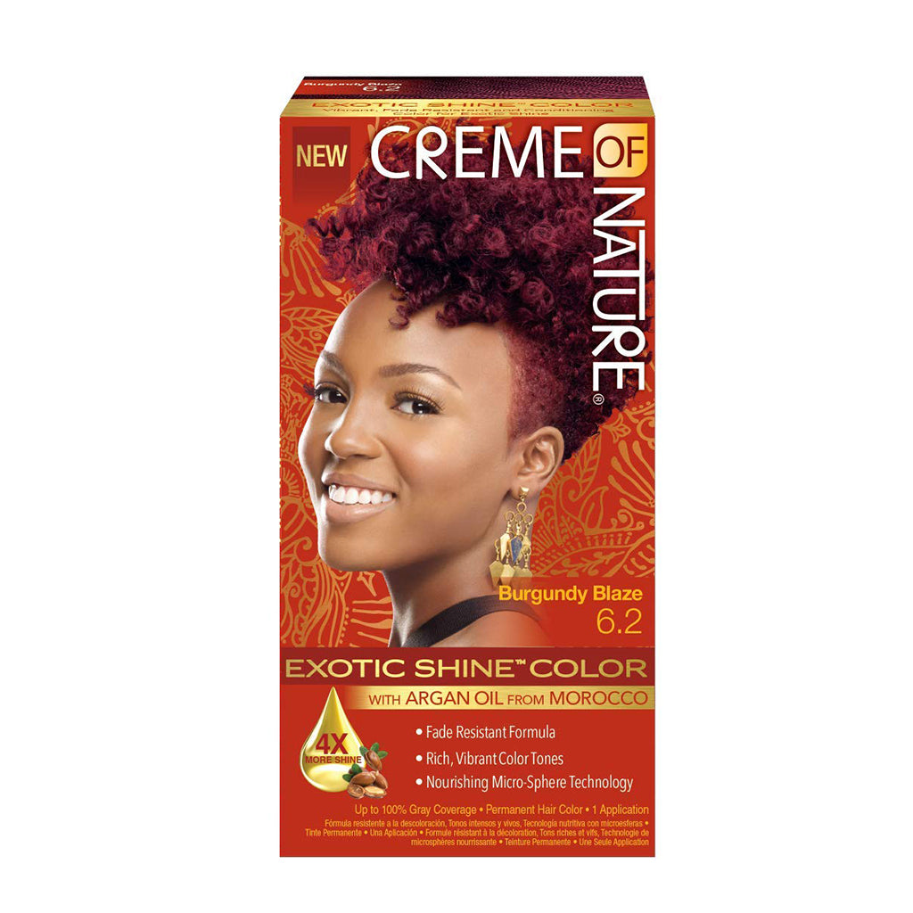 Creme of Nature CON Gel Clr Argan Burgundy Blaze 6.2 Pack 12