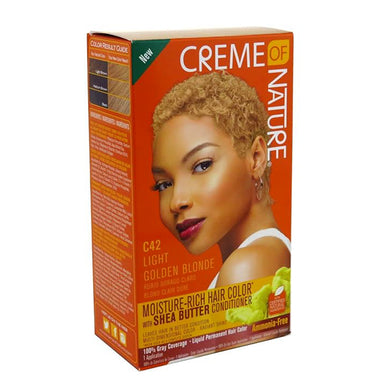 Creme Of Nature Color C42 Light Golden Blonde Pack 12