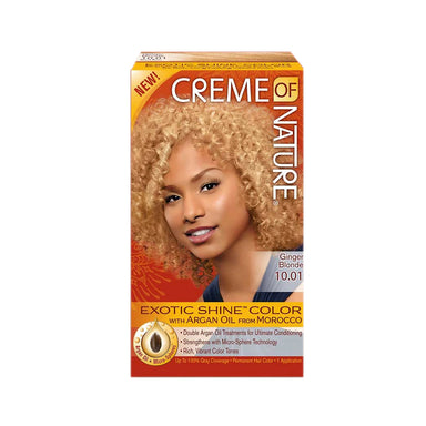 Creme of Nature Exotic Shine Permanent Hair Color 10.01 Ginger Blonde Pack 12