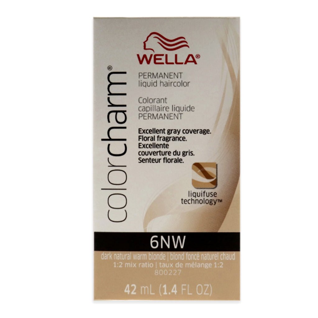 Wella Hair Color Permanent Liquid 6NW Dark Natural Warm Blonde 1.4oz Pack 36