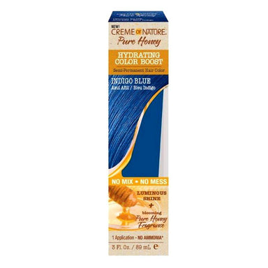 Creme Of Nature Pure Honey Hair Color Boost Indigo Blue 3oz Pack 12