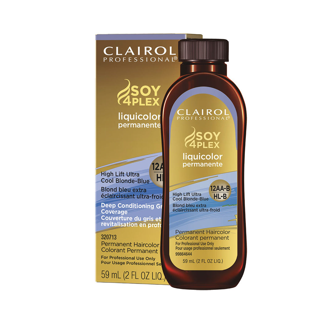 Clairol Permanent Hair color 12AA-B/HL-B High Lift Coolest Blonde blue 2oz Pack 72