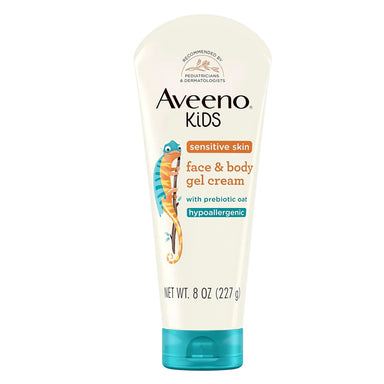 Aveeno Kids Face and Body Gel Cream Lotion for Sensitive Skin Pack 12 Size 8oz