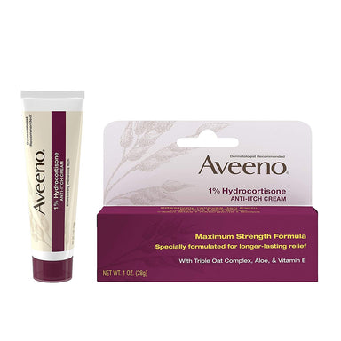 Aveeno 1% Hydrocortisone Anti-Itch Cream Pack 24 Size 1oz