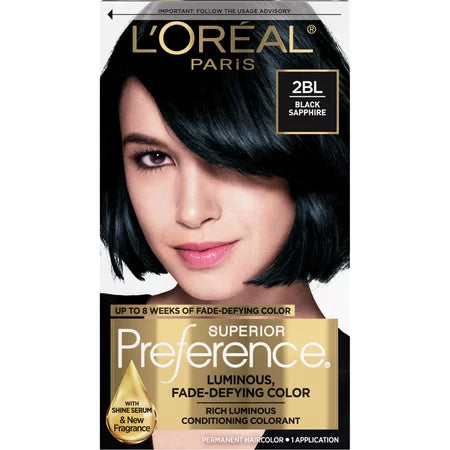 L'OREAL HAIRCOLOR PREF Black Sapphire 2BL Pack 12