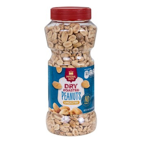 Dry Roasted Unsalted Peanuts Pack 12 Size 16