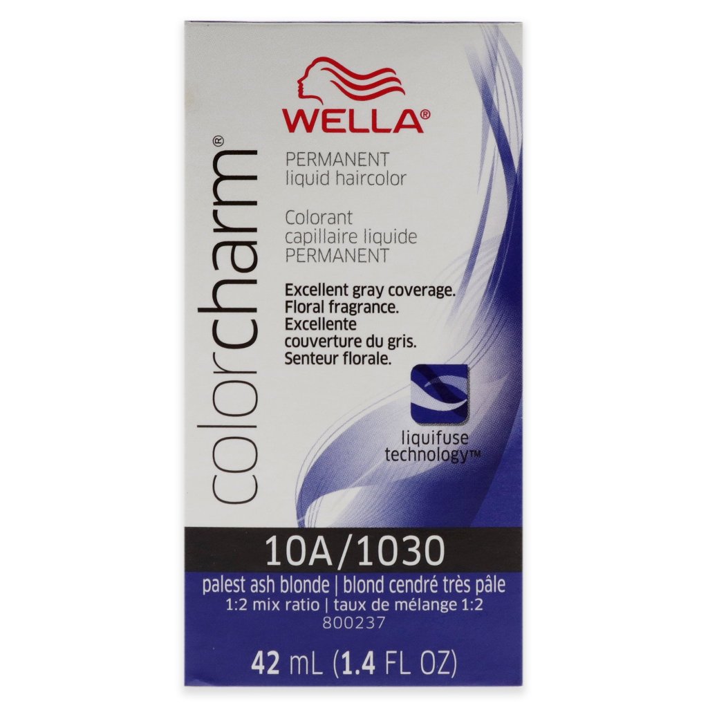 Wella Hair Color Permanent Liquid 1030 10A Palest Ash Blonde 1.4oz Pack 36