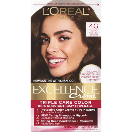 L'OREAL HAIRCOLOR EXCELLENCE DARK GOLDEN BROWN Pack 12
