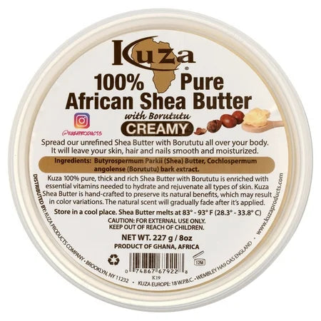 Kuza Shea Butter Yellow Creamy Pack 12 Size 8 oz