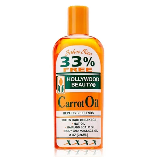 Hollywood Beauty Oils Carrot Oil 8 Oz Cs/12