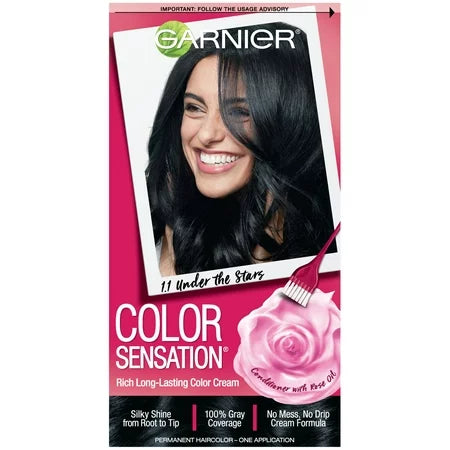 GARNIER HAIRCOLOR Color Sensation : NATURAL BLUE BLACK Pack 12