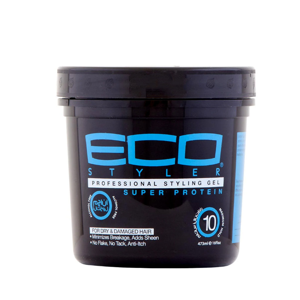 Eco style Super Protein Styling Gel Black/Blue 16oz