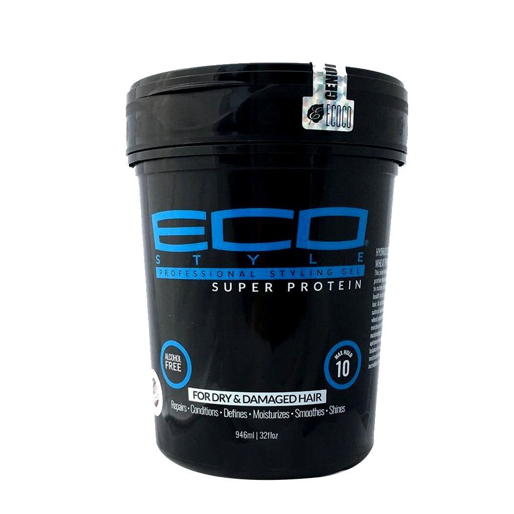 Eco style Super Protein Styling Gel Black/Blue 32oz