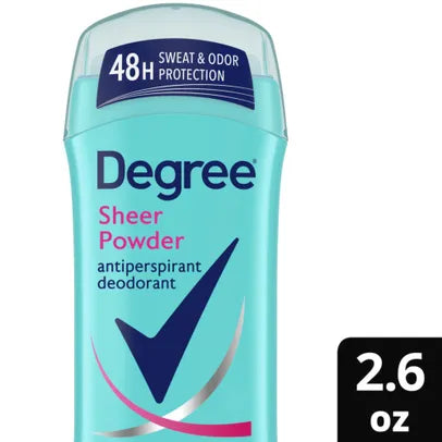 Degree Fpr Women
AP Base Sheer Powder
12p 2.6z Pack 12