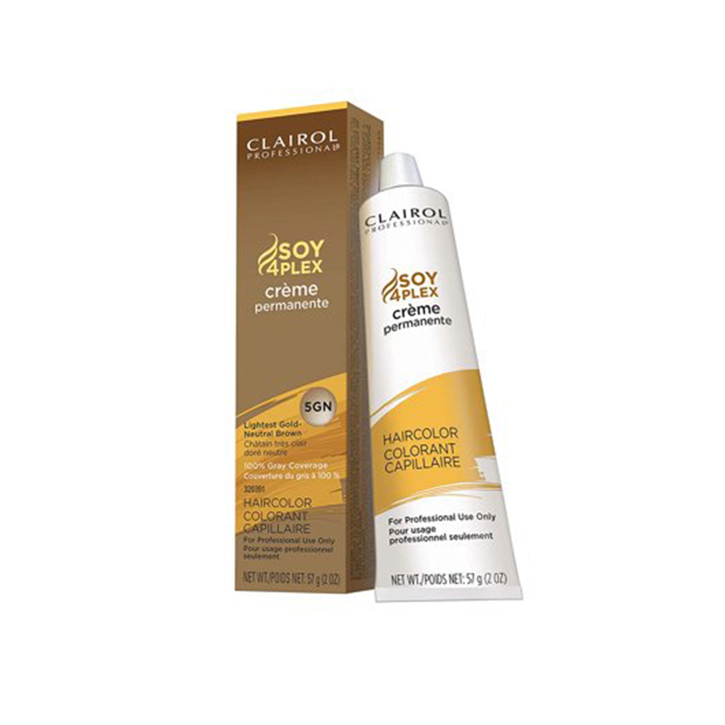 Clairol Permanent Creme 5gn Lightest Gold Neutral Brown Pack 36