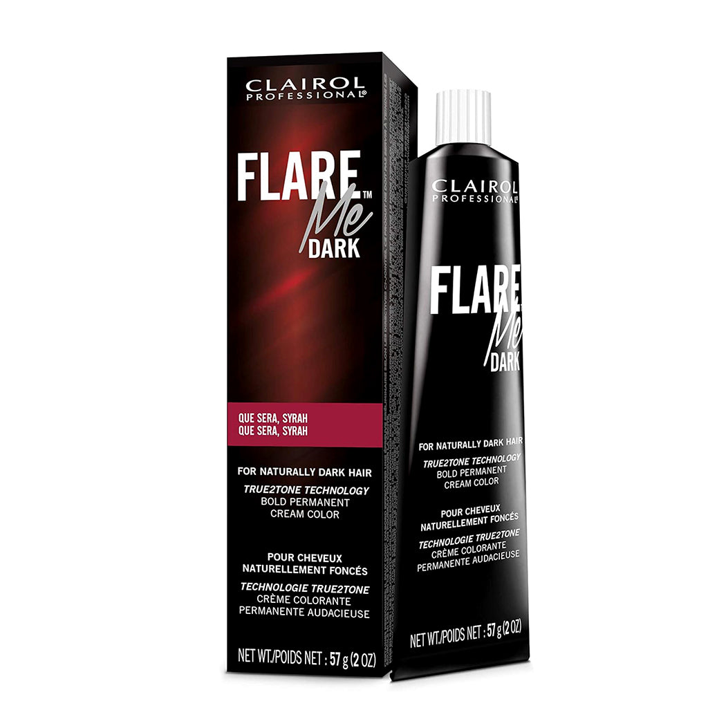 Clairol Flare Me Dark Permanent Cream Hair Color Que Sera Syrah Pack 36