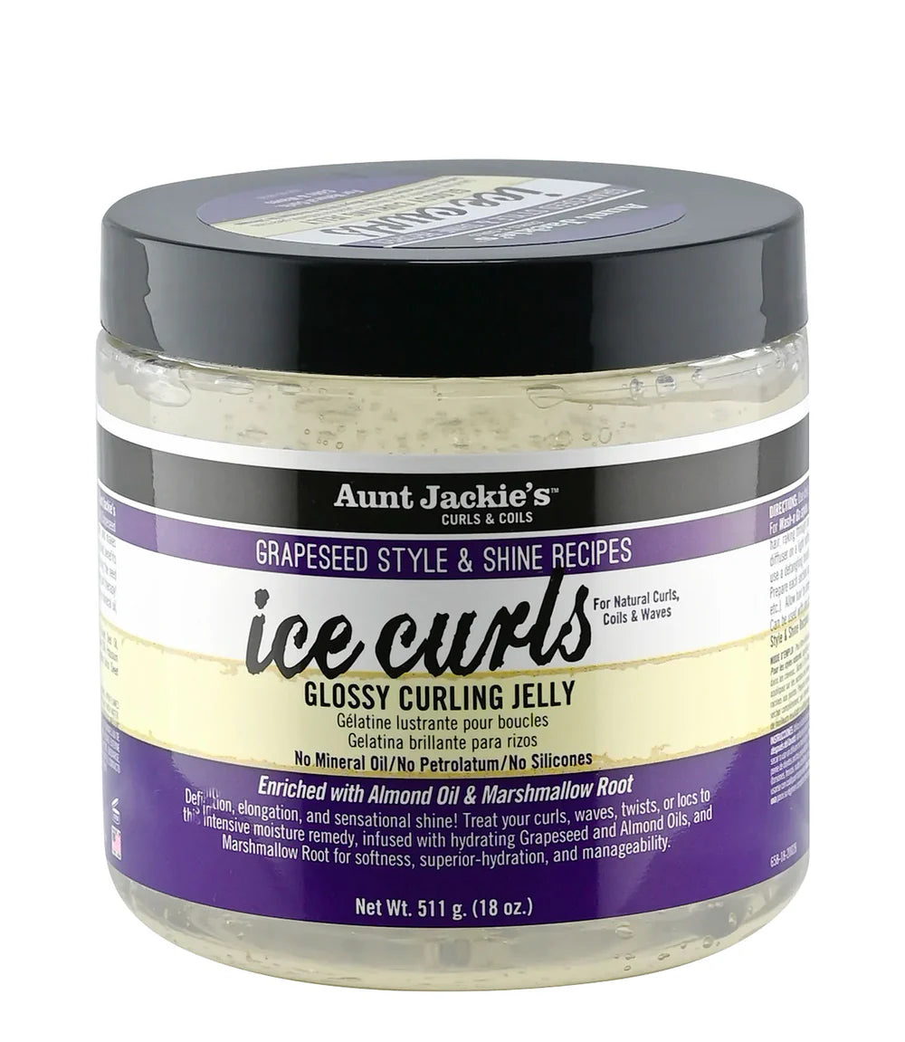 Aunt Jackie's Grapeseed Ice Curls Styling Gel Pack 6 Size 15 oz