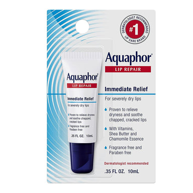 Aquaphor Lip Repair Tube Blister Card Dual Pack 8/6's Size 2 -.35oz Tubes