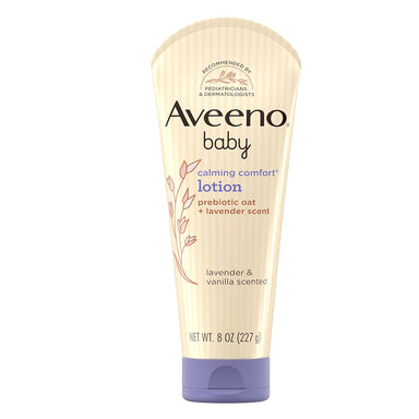 Aveeno Baby Calming Comfort Moisturizing Body Lotion Lavender & Vanilla Scents Pack 12 Size 8oz