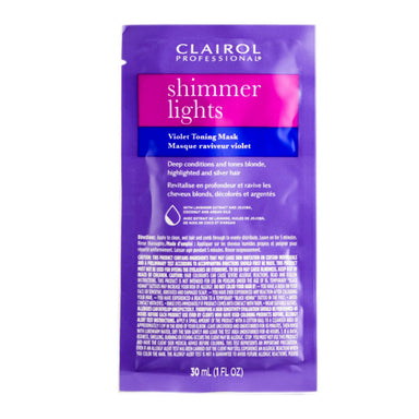 Clairol Shimmer Lights Violet Toning Mask 1oz Pack 72