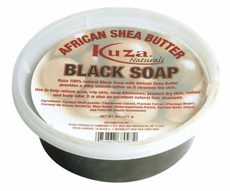 Kuza Black Soap African Shea Black Soap Pack 12 Size 8 oz