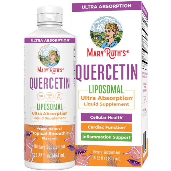 Mary Ruth Quercetin Liposomal, Pineapple Orange, 15.22 oz Pack 12 Size 18 mo