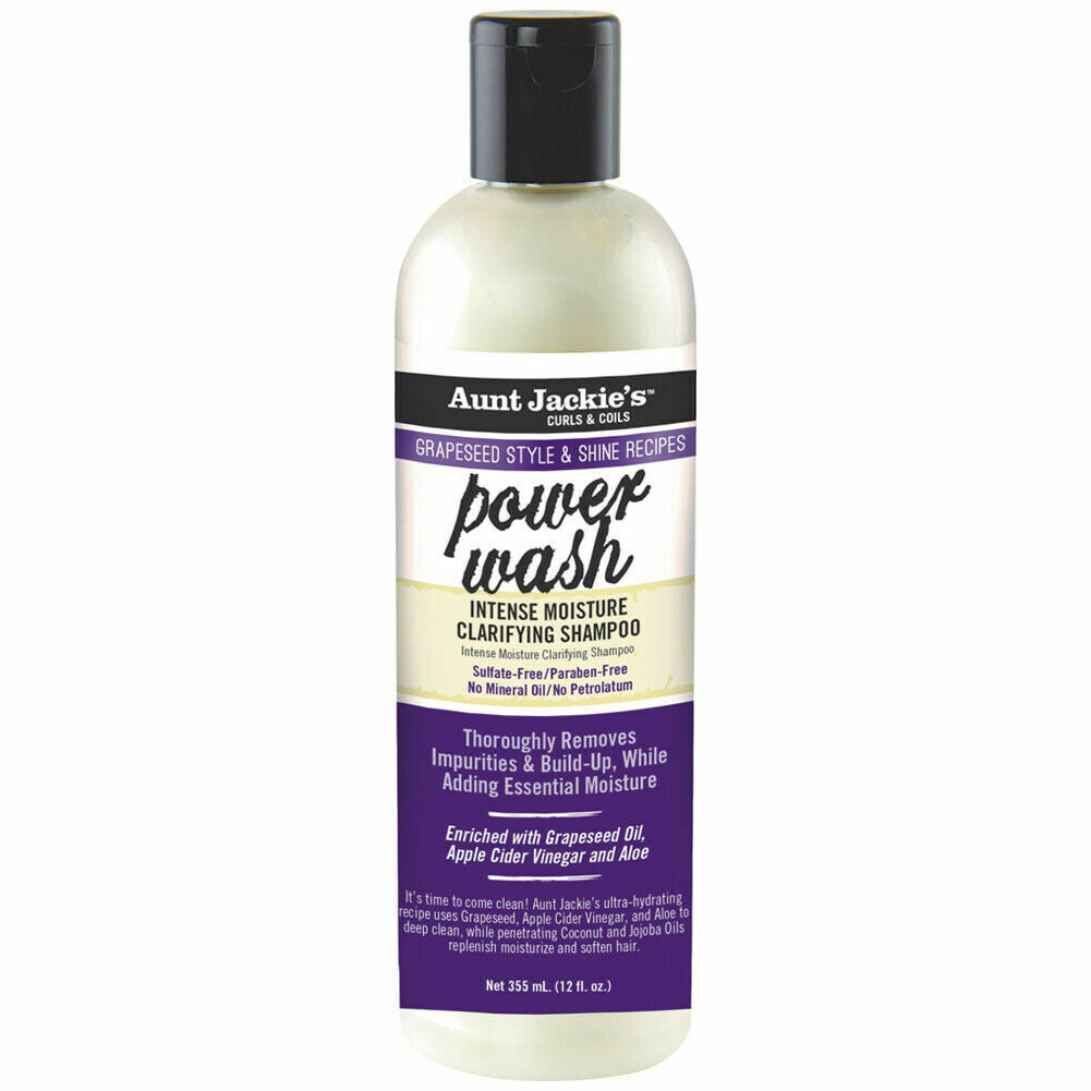 Aunt Jackie's Grapeseed Power Wash Shampoo Pack 6 Size 12 oz