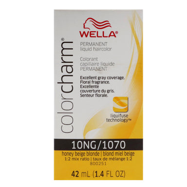 Wella Hair Color Permanent Liquid 1070 10NG Honey Beige Blonde 1.4oz Pack 36